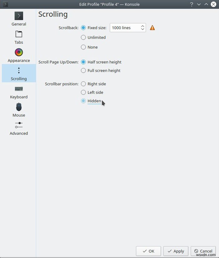 Kubuntu . में एक पारदर्शी वॉलपेपर के रूप में टर्मिनल कैसे सेट करें 