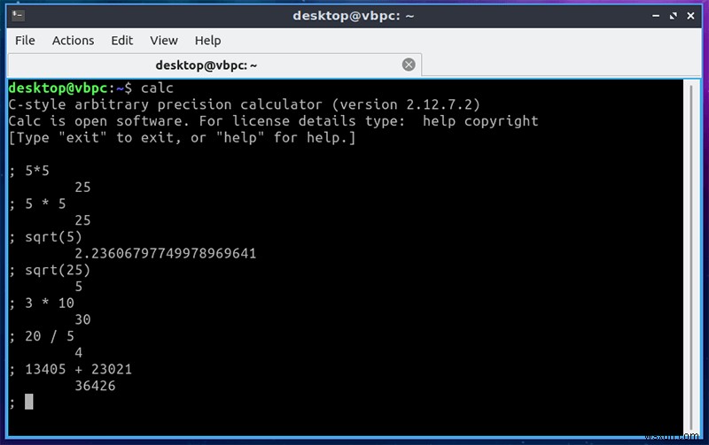 कैलकुलेटर के रूप में लिनक्स टर्मिनल का उपयोग कैसे करें 