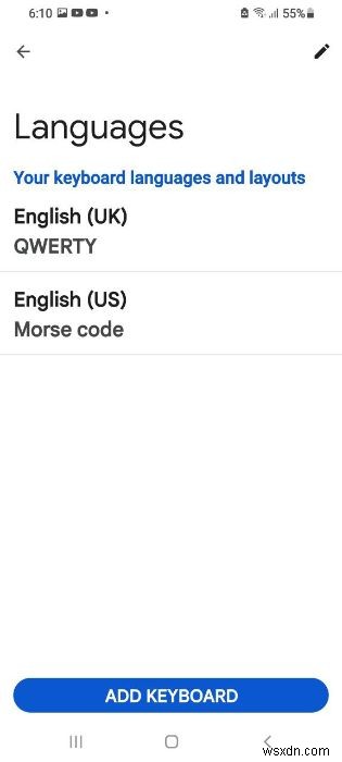 Gboard App में मोर्स कोड कैसे टाइप करें 