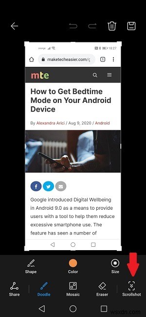 किसी भी Android डिवाइस पर स्क्रॉलिंग स्क्रीनशॉट कैसे लें 
