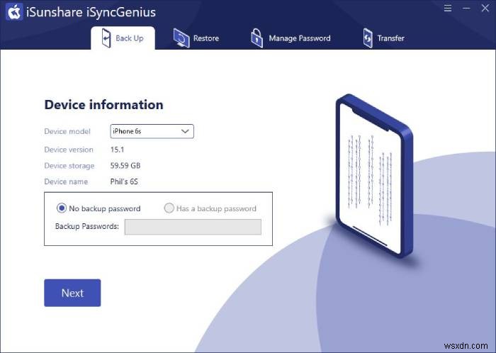 iSyncGenius समीक्षा:बैकअप लें और अपने iPhone डेटा को स्थानांतरित करें 