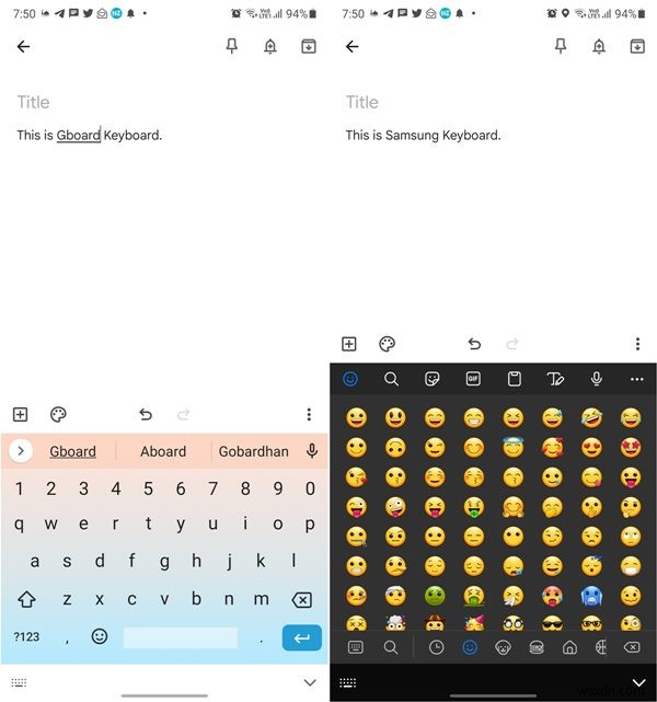 Gboard बनाम सैमसंग कीबोर्ड बनाम स्विफ्टकी:कौन सा सर्वश्रेष्ठ है? 