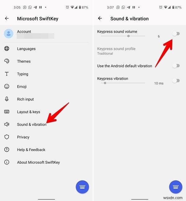 Android और iPhone पर कीबोर्ड साउंड कैसे बंद करें 
