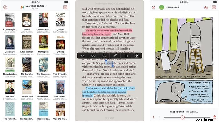 IOS के लिए सर्वश्रेष्ठ ईबुक रीडर ऐप्स में से 5 