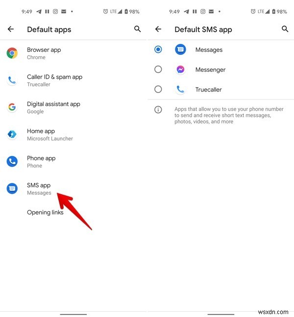 Android पर डिफ़ॉल्ट मैसेजिंग ऐप बदलने के 4 तरीके 