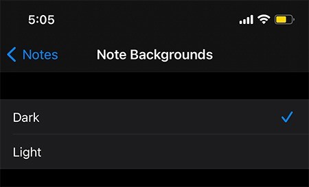 IOS पर नोट्स का बैकग्राउंड कलर कैसे बदलें 