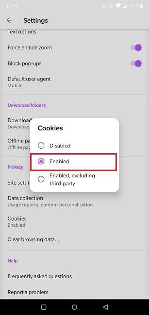 अपने Android ब्राउज़र में कुकीज़ कैसे सक्षम करें 