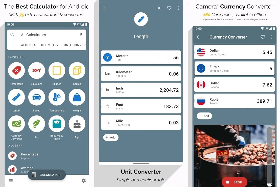 Android के लिए शीर्ष 5 यूनिट रूपांतरण ऐप्स 