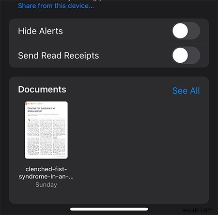 IOS पर संदेशों में प्राप्त फ़ाइलों को कैसे सहेजें 