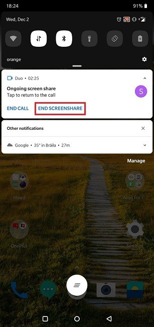 Android पर Google Duo के साथ अपनी स्क्रीन कैसे साझा करें 