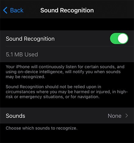 IPhone पर ध्वनि पहचान अलर्ट का उपयोग कैसे करें 