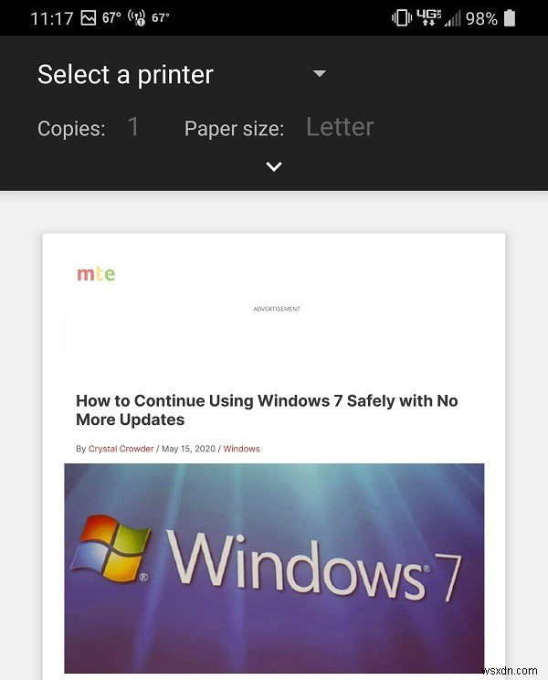 Android के लिए Chrome से PDF में कैसे प्रिंट करें 