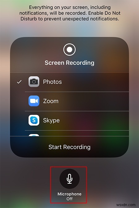 IOS पर बाहरी ऑडियो के साथ स्क्रीन कैसे रिकॉर्ड करें 