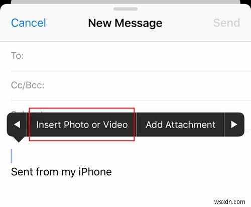 IOS पर मेल ऐप में फाइल अटैचमेंट कैसे जोड़ें 