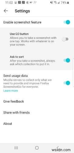 Android के लिए Firefox के ScreenshotGo का उपयोग कैसे करें 