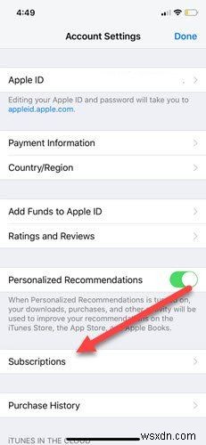 अपने iPhone से अपने iTunes सब्सक्रिप्शन को कैसे प्रबंधित करें 