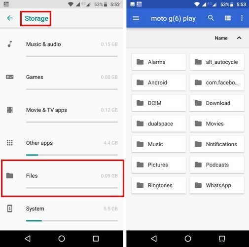 Android Oreo में हिडन फाइल मैनेजर को कैसे एक्सेस करें 