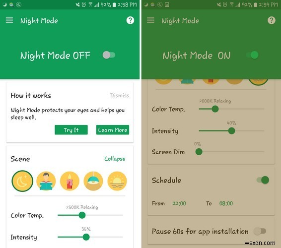 Android के लिए 5 नाइट मोड ऐप्स जो आपको रात में बेहतर पढ़ने में मदद करेंगे 