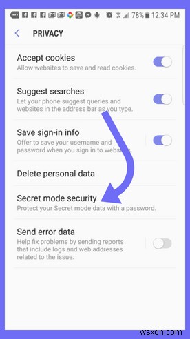 Android पर पासवर्ड से अपनी निजी ब्राउज़िंग को कैसे सुरक्षित करें 