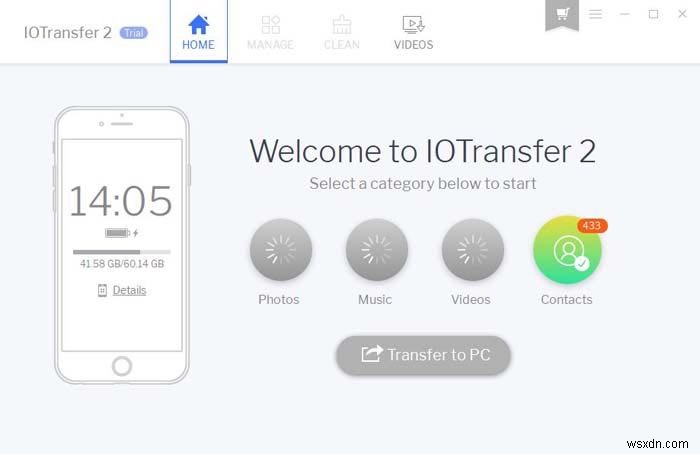 IOTransfer:विंडोज़ में आसानी से अपने आईओएस डिवाइस को प्रबंधित करें 