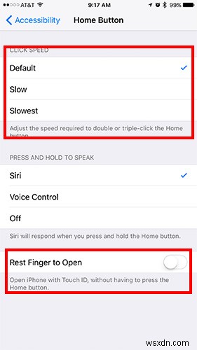IOS उपकरणों पर होम बटन क्लिक स्पीड को कैसे समायोजित करें 