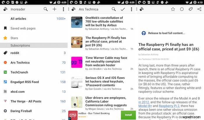 Android के लिए सर्वश्रेष्ठ RSS पाठकों में से 6 