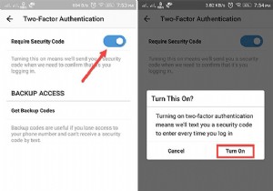Android पर Instagram के लिए दो-कारक प्रमाणीकरण कैसे सक्षम करें 