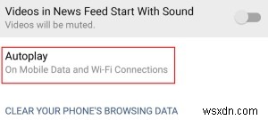 Android के लिए Facebook में वीडियो और ध्वनि ऑटोप्ले को अक्षम कैसे करें 