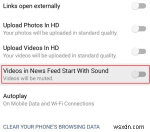 Android के लिए Facebook में वीडियो और ध्वनि ऑटोप्ले को अक्षम कैसे करें 