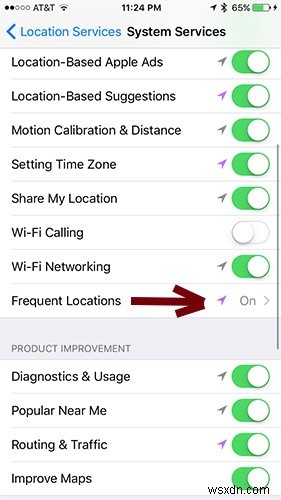 IPhone पर बार-बार लोकेशन ट्रैकिंग को डिसेबल कैसे करें 