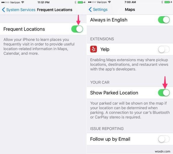 कैसे पता करें कि आपने iOS 10 के साथ अपनी कार कहाँ पार्क की है 