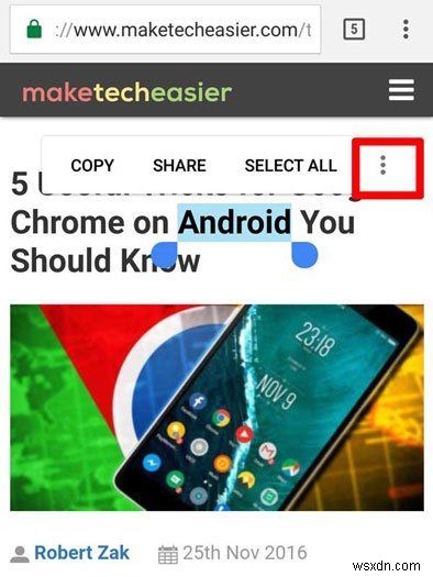 Android पर Google Chrome के लिए 5 उपयोगी ट्रिक्स जो आपको जाननी चाहिए 