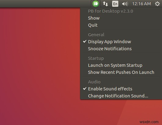 डेस्कटॉप के लिए PB के साथ Ubuntu में PushBullet डेस्कटॉप क्लाइंट सेट करना 