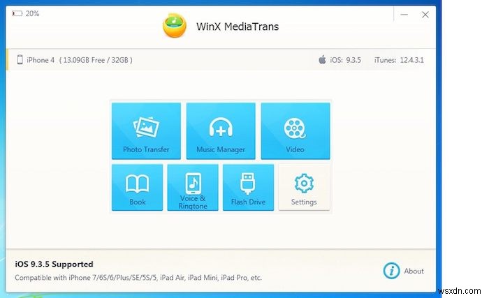 IOS फ़ाइल स्थानांतरण के लिए WinX MediaTrans - समीक्षा और सस्ता 