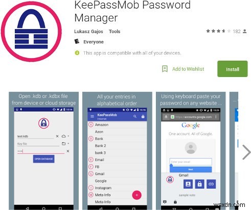 Android के लिए 5 सर्वश्रेष्ठ Keepass साथी ऐप्स 