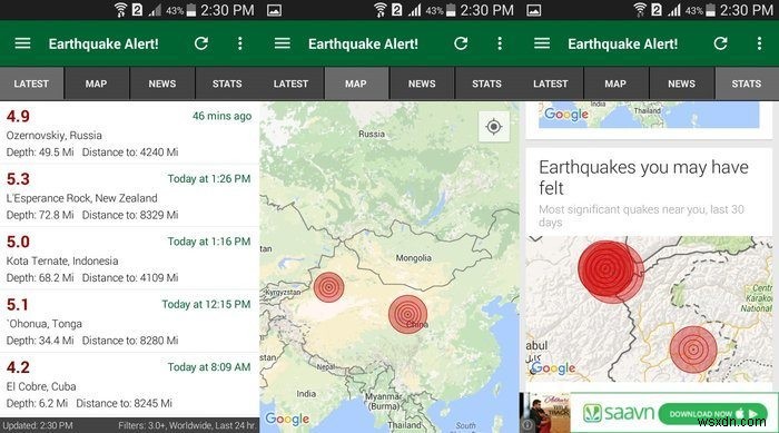 इन 4 ऐप्स के साथ प्राप्त करें भूकंप की पूर्व चेतावनी 