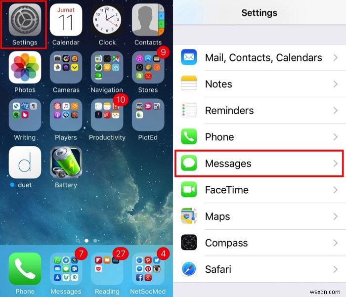 स्थान खाली करने के लिए संदेशों में एकाधिक छवियाँ हटाएं [iOS 9] 