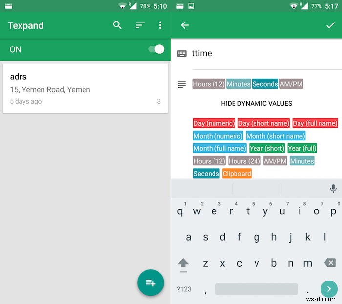 Texpand:Android के लिए एक बढ़िया टेक्स्ट विस्तार ऐप 