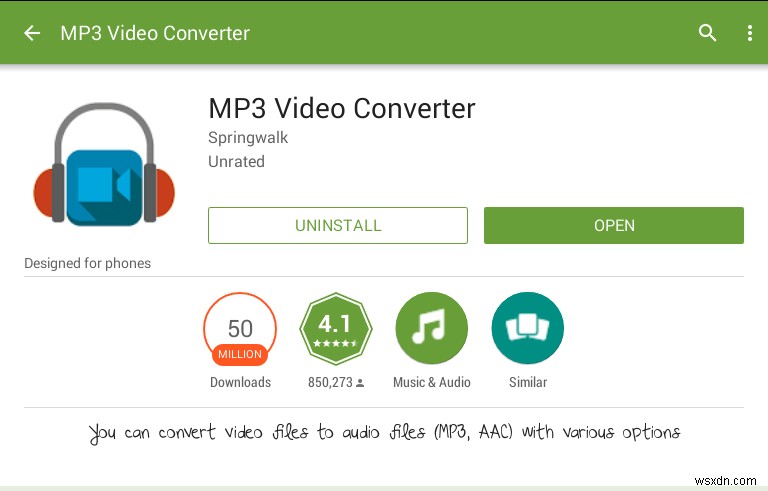 एमपी3 वीडियो कन्वर्टर के साथ एंड्रॉइड पर वीडियो को ऑडियो में कैसे बदलें 