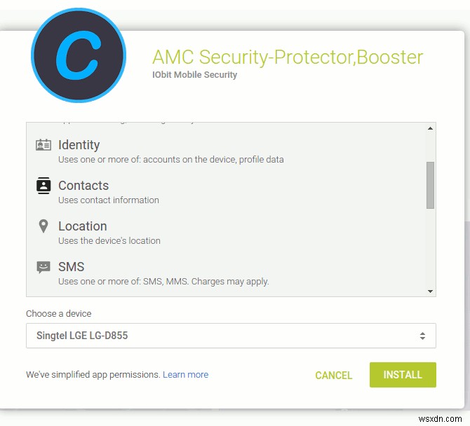Android समीक्षा के लिए AMC सुरक्षा 