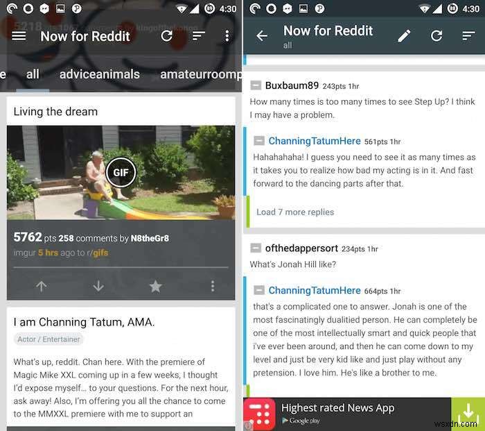 Android के लिए शीर्ष 5 Reddit ग्राहक 