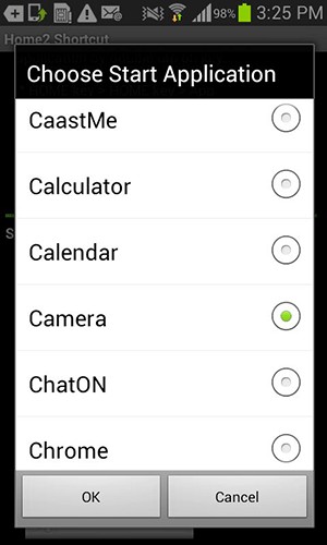 होम बटन कैसे बनाएं Android में कैमरा लॉन्च करें 