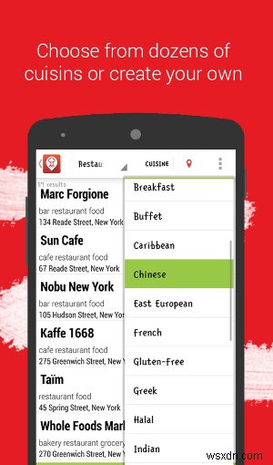खाने के लिए बढ़िया जगह खोजने के लिए 6 Android ऐप्स 