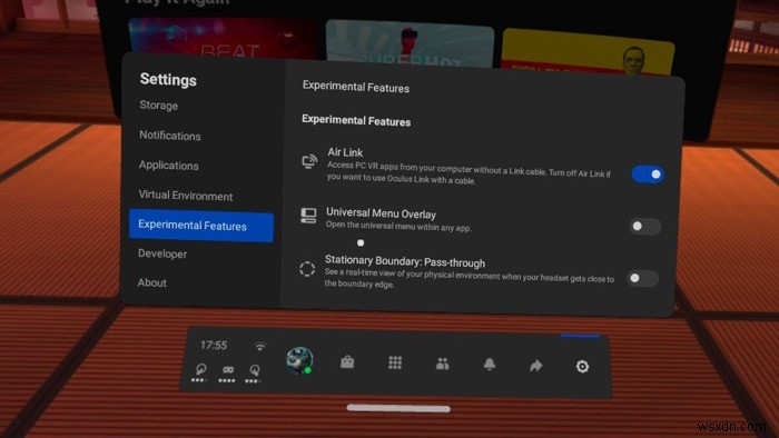 ओकुलस क्वेस्ट 2 . पर ओकुलस एयर लिंक को कैसे सक्षम करें 