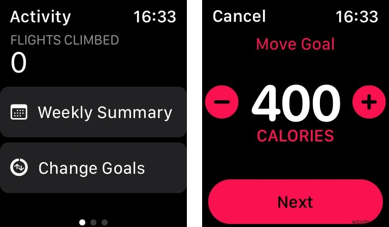 Apple वॉच पर अपने मूव, एक्सरसाइज और स्टैंड गोल्स को कैसे बदलें 