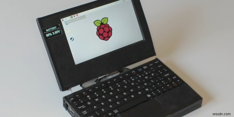 एक मिनी DIY लैपटॉप बनाने के लिए रास्पबेरी पाई का उपयोग करना 
