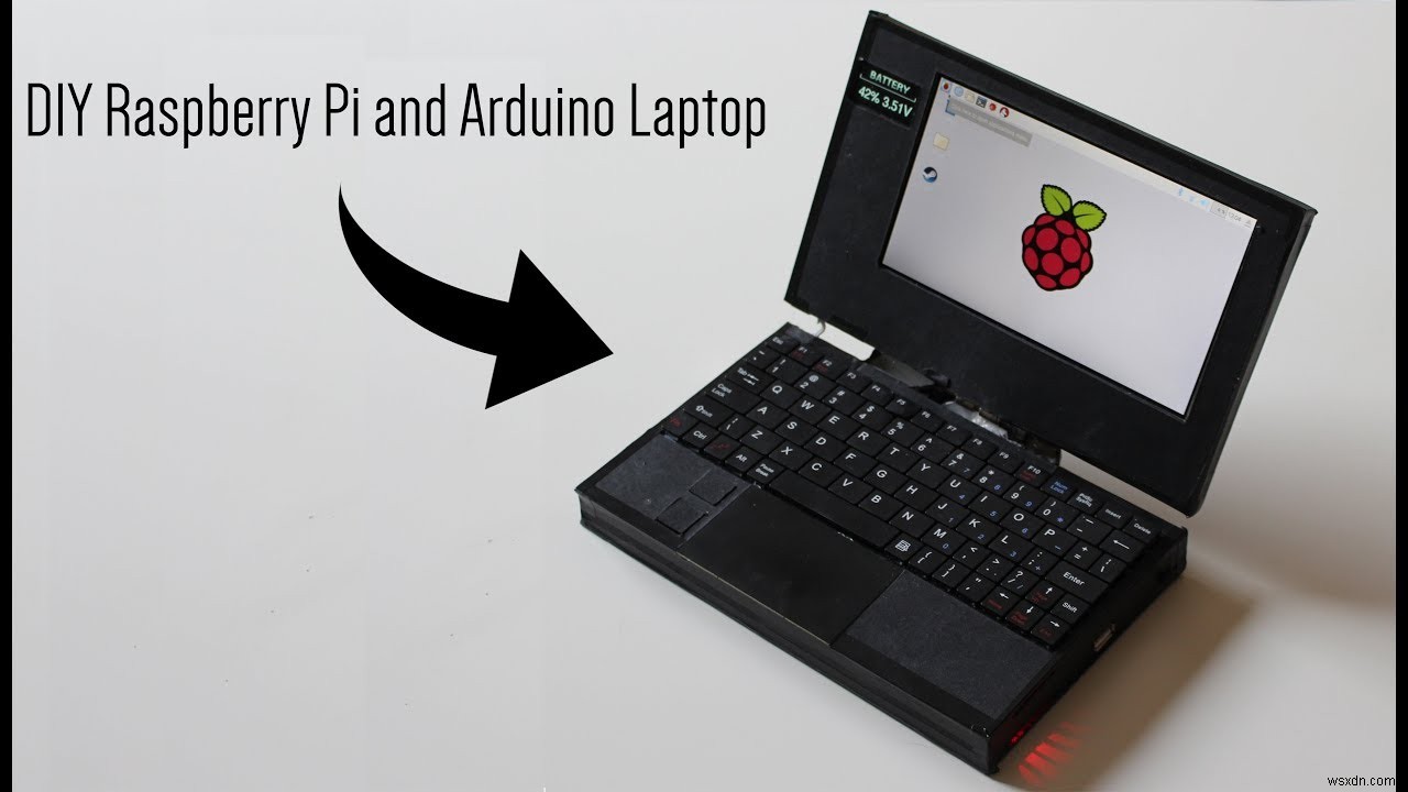 एक मिनी DIY लैपटॉप बनाने के लिए रास्पबेरी पाई का उपयोग करना 
