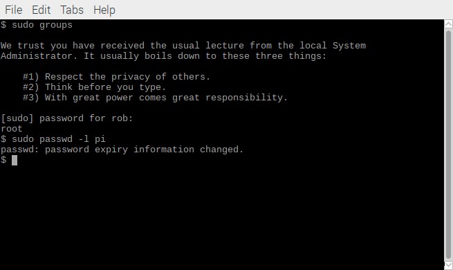 रास्पबेरी पाई (रास्पियन ओएस) पर अपना पासवर्ड कैसे बदलें 