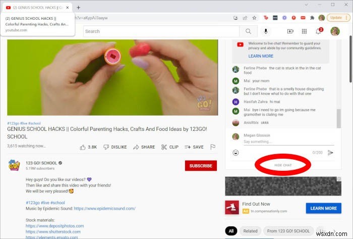 YouTube लाइव स्ट्रीम पर कैसे देखें और चैट करें 