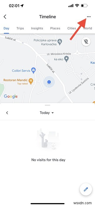 अपने Google स्थान इतिहास की कल्पना कैसे करें